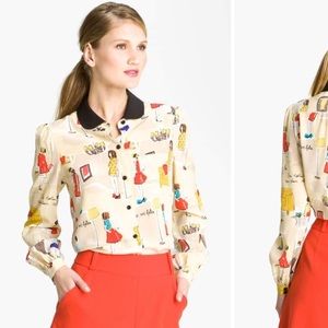 Kate Spade “Jessie” silk blouse